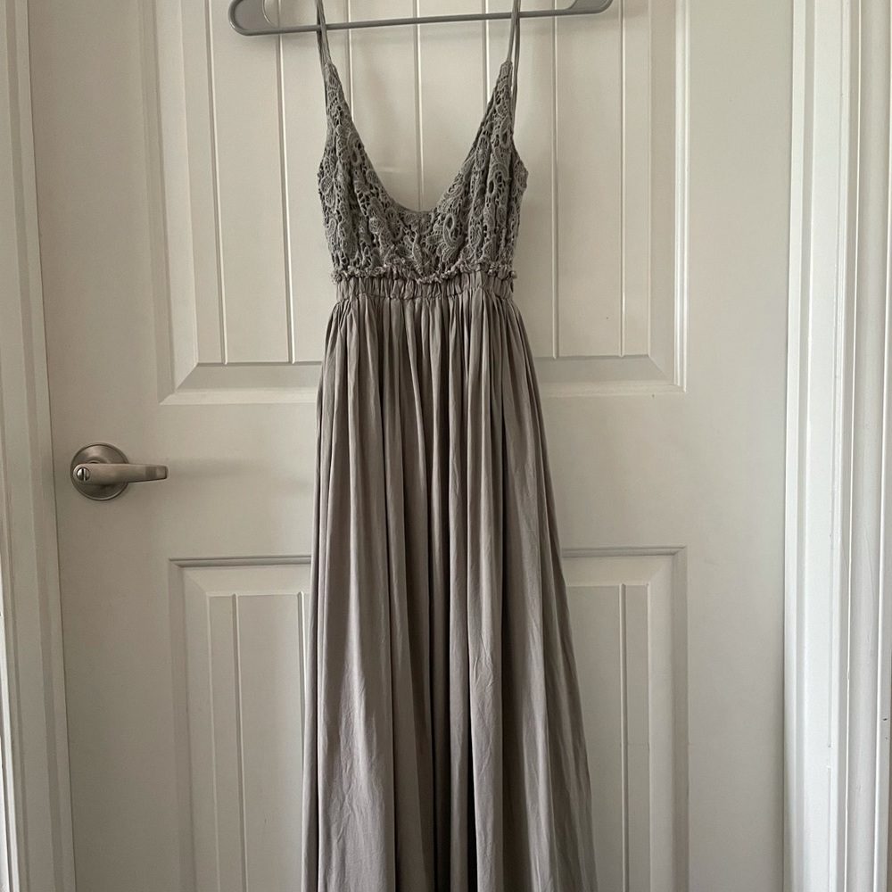 Sage maxi dress from pink lily